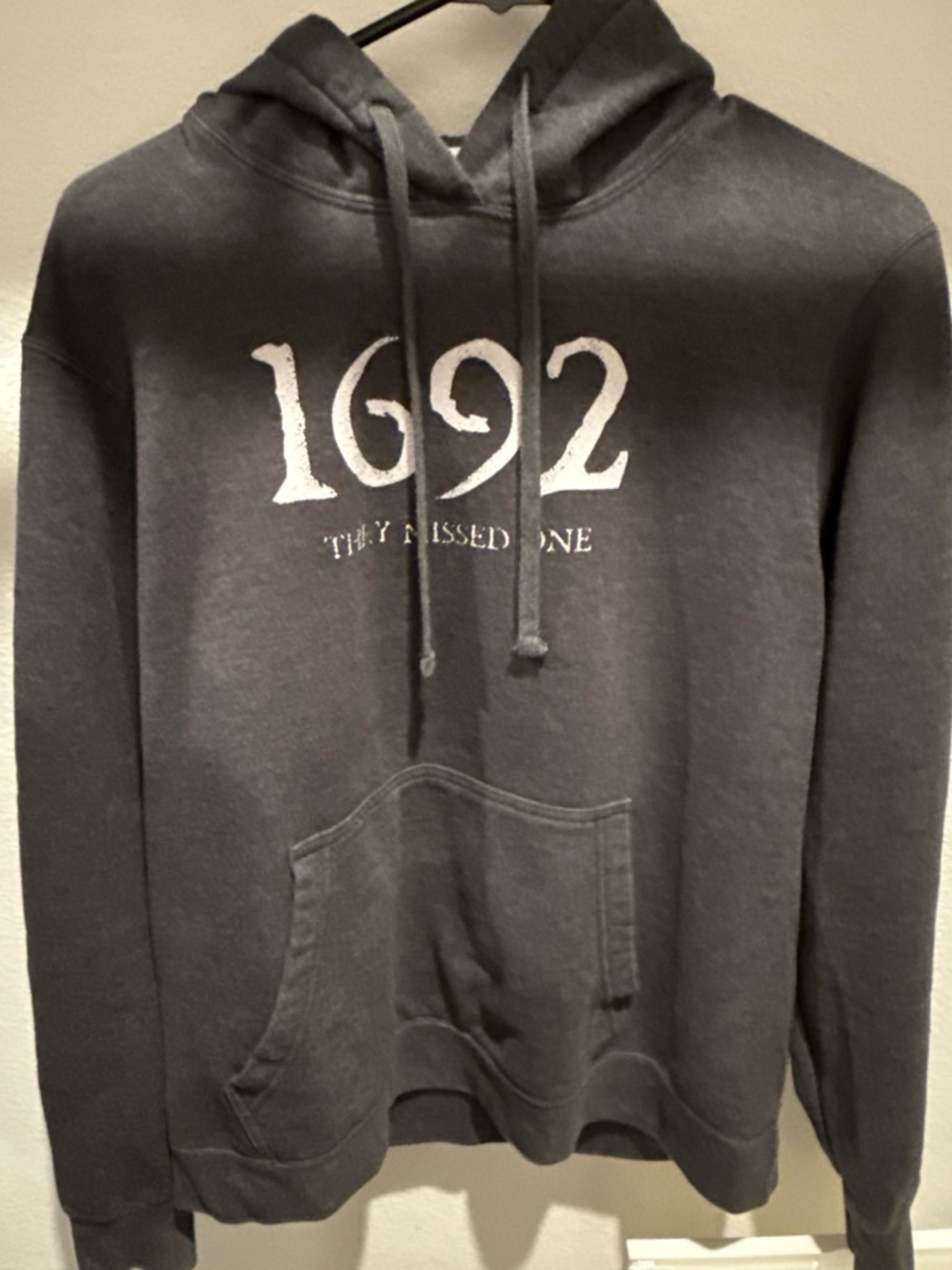 1692 Graphic Gray Hoodie Sweatshirt